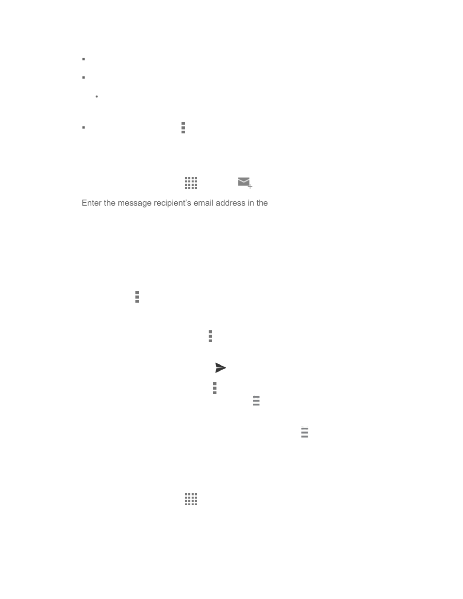 Send a gmail message, Read and reply to gmail messages | Kyocera Brigadier User Manual | Page 65 / 173
