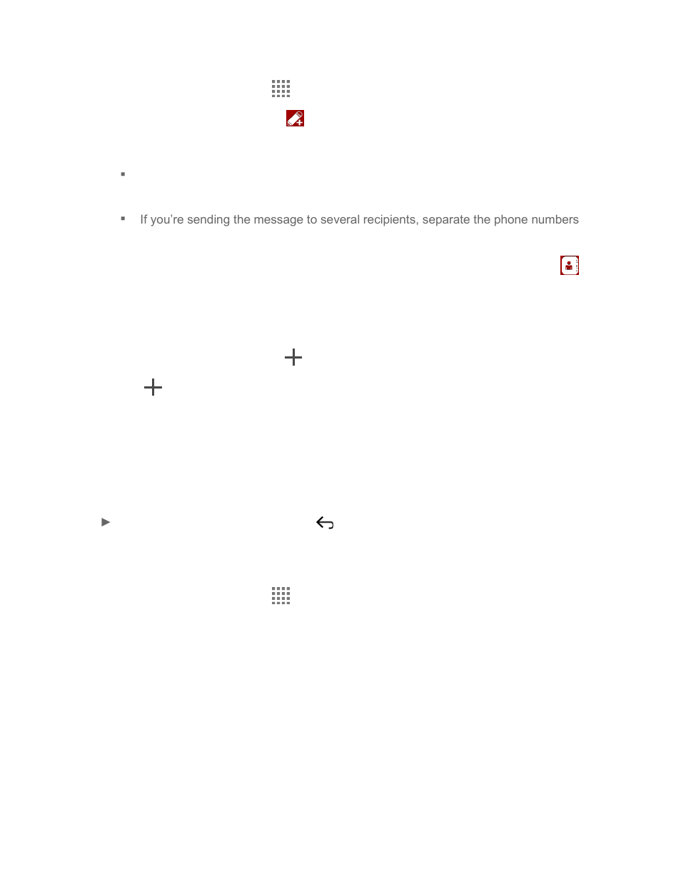 Save and resume a draft message, Social networking accounts | Kyocera Brigadier User Manual | Page 72 / 173