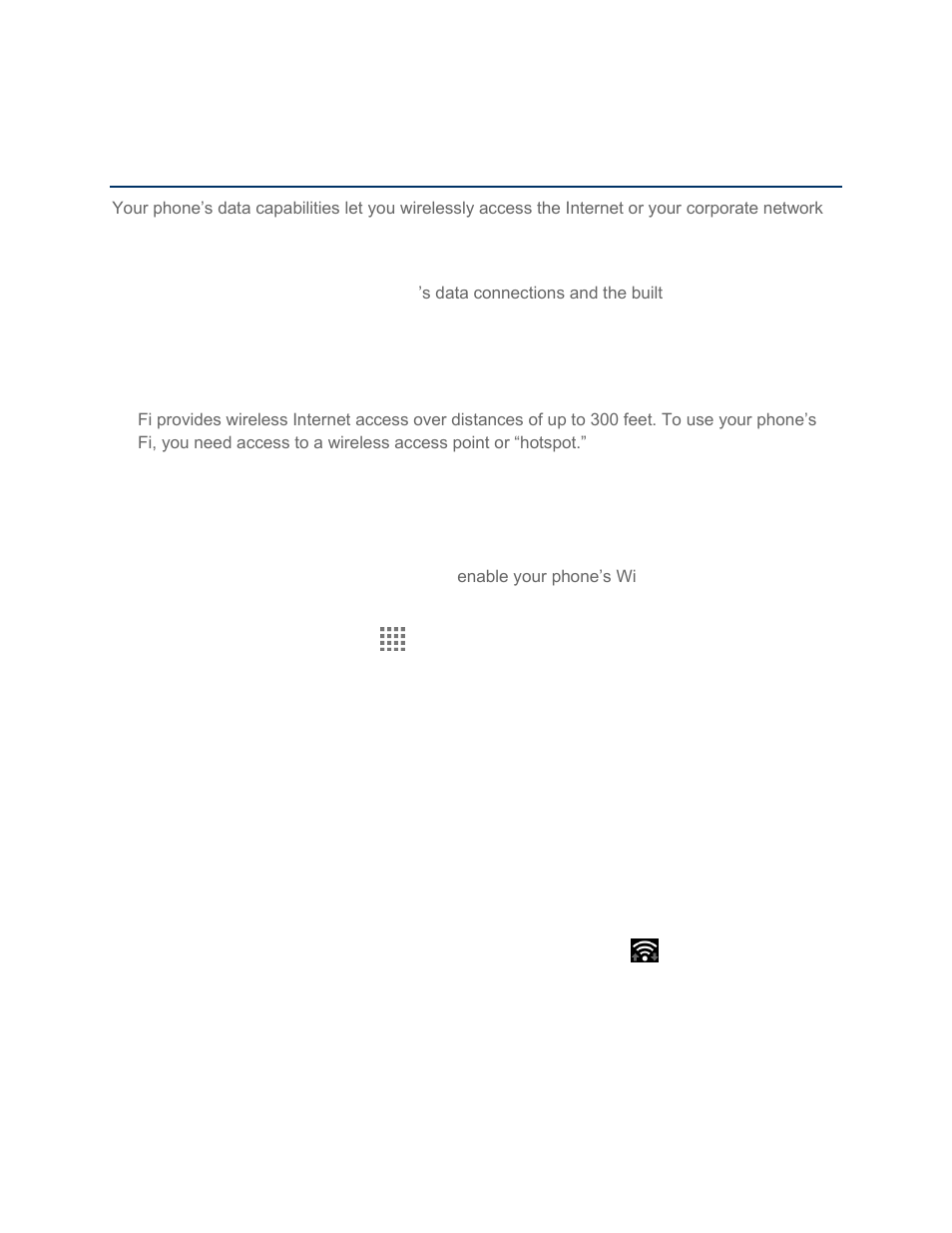 Web and data, Wi-fi, Turn wi-fi on and connect to a wireless network | Kyocera Brigadier User Manual | Page 84 / 173