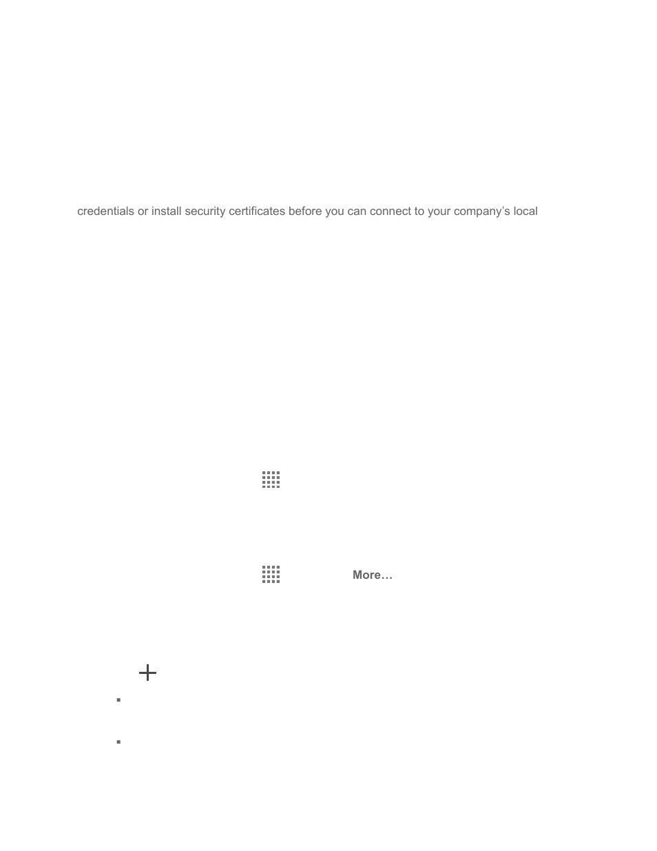 Virtual private networks (vpn), Prepare your phone for vpn connection, Install security certificates | Add a vpn connection | Kyocera Brigadier User Manual | Page 88 / 173