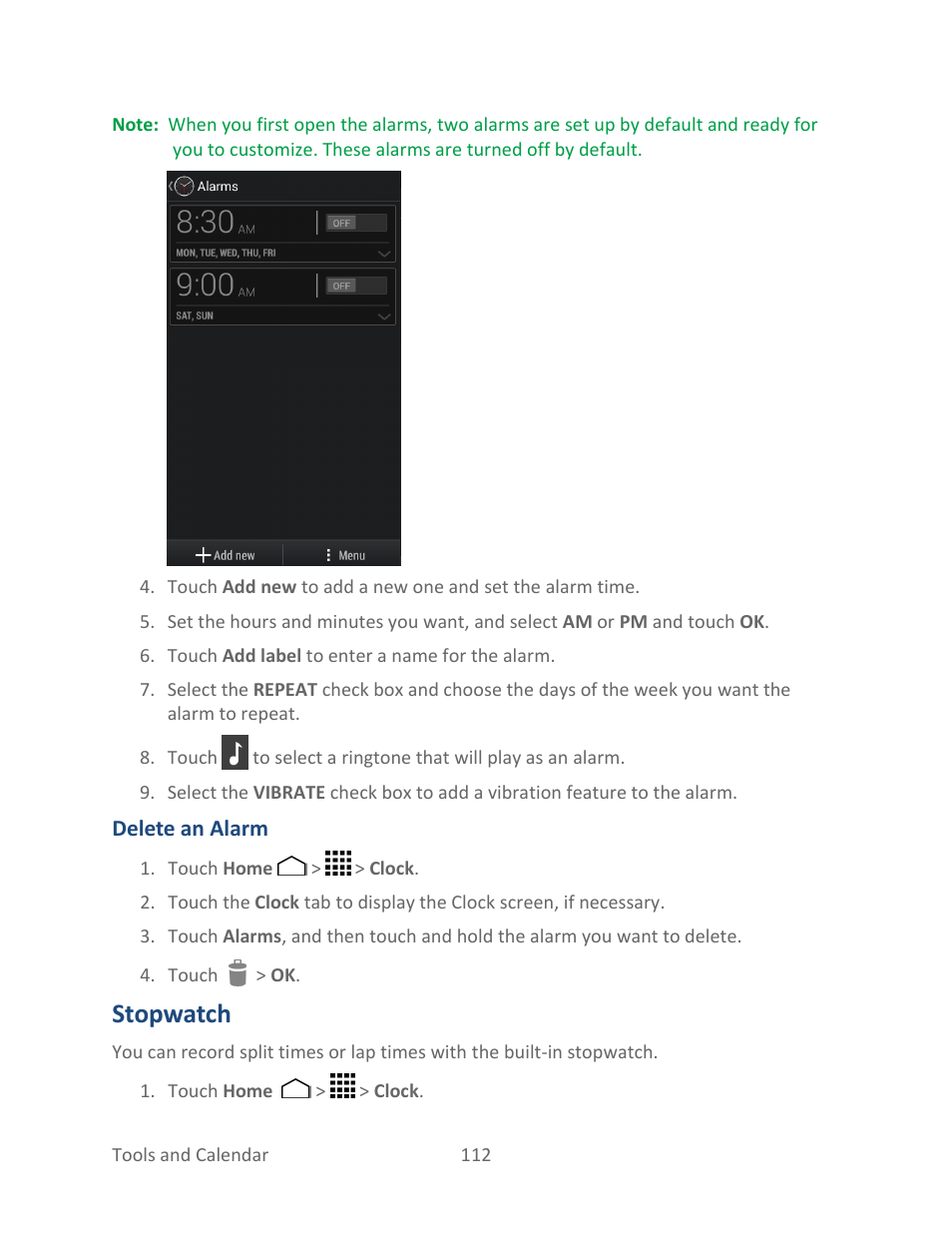 Stopwatch | Kyocera Hydro LIFE User Manual | Page 121 / 181