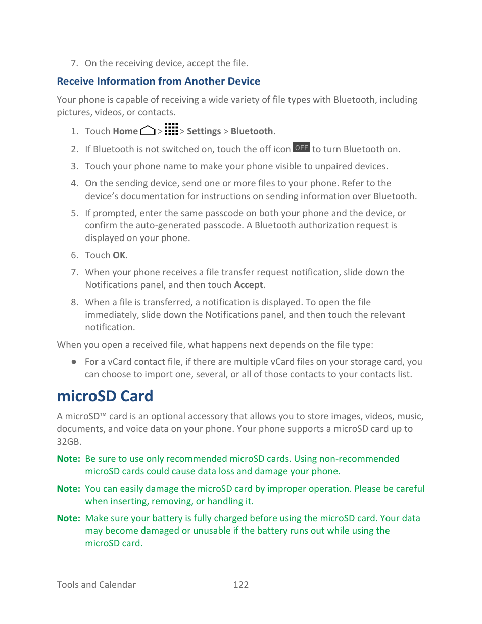 Microsd card | Kyocera Hydro LIFE User Manual | Page 131 / 181