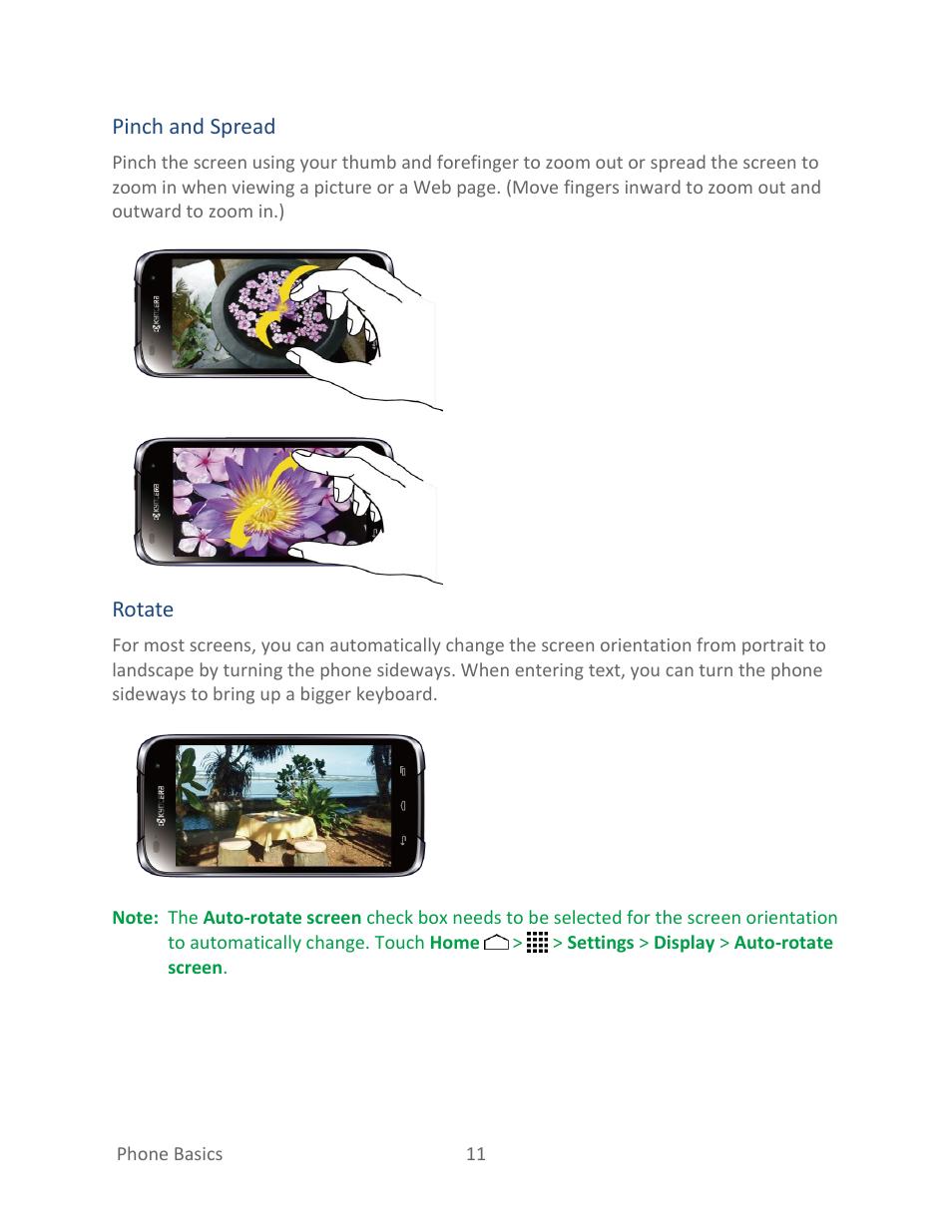 Kyocera Hydro LIFE User Manual | Page 20 / 181