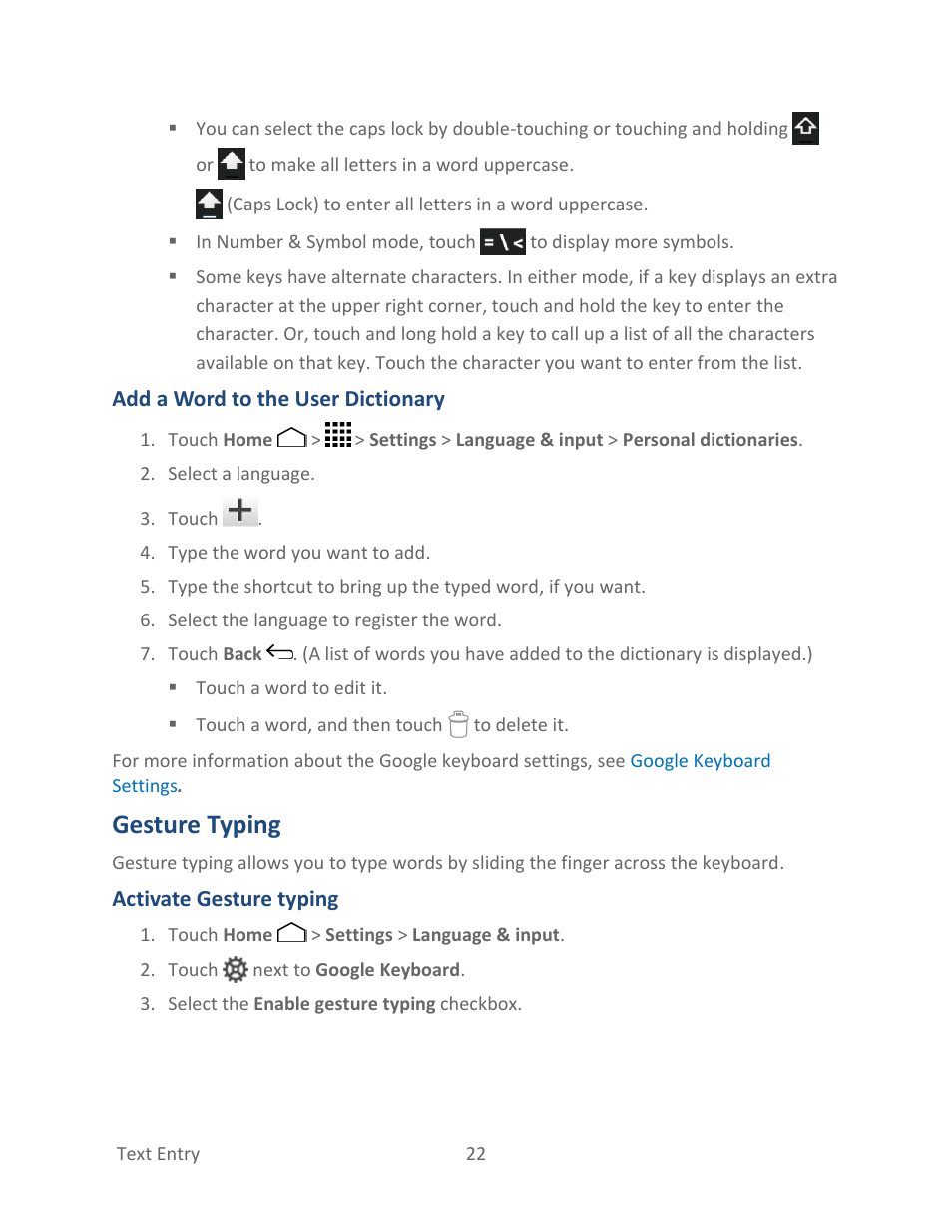 Gesture typing | Kyocera Hydro LIFE User Manual | Page 31 / 181