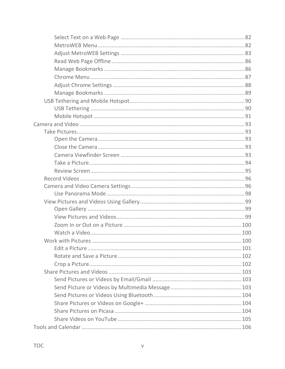 Kyocera Hydro LIFE User Manual | Page 6 / 181