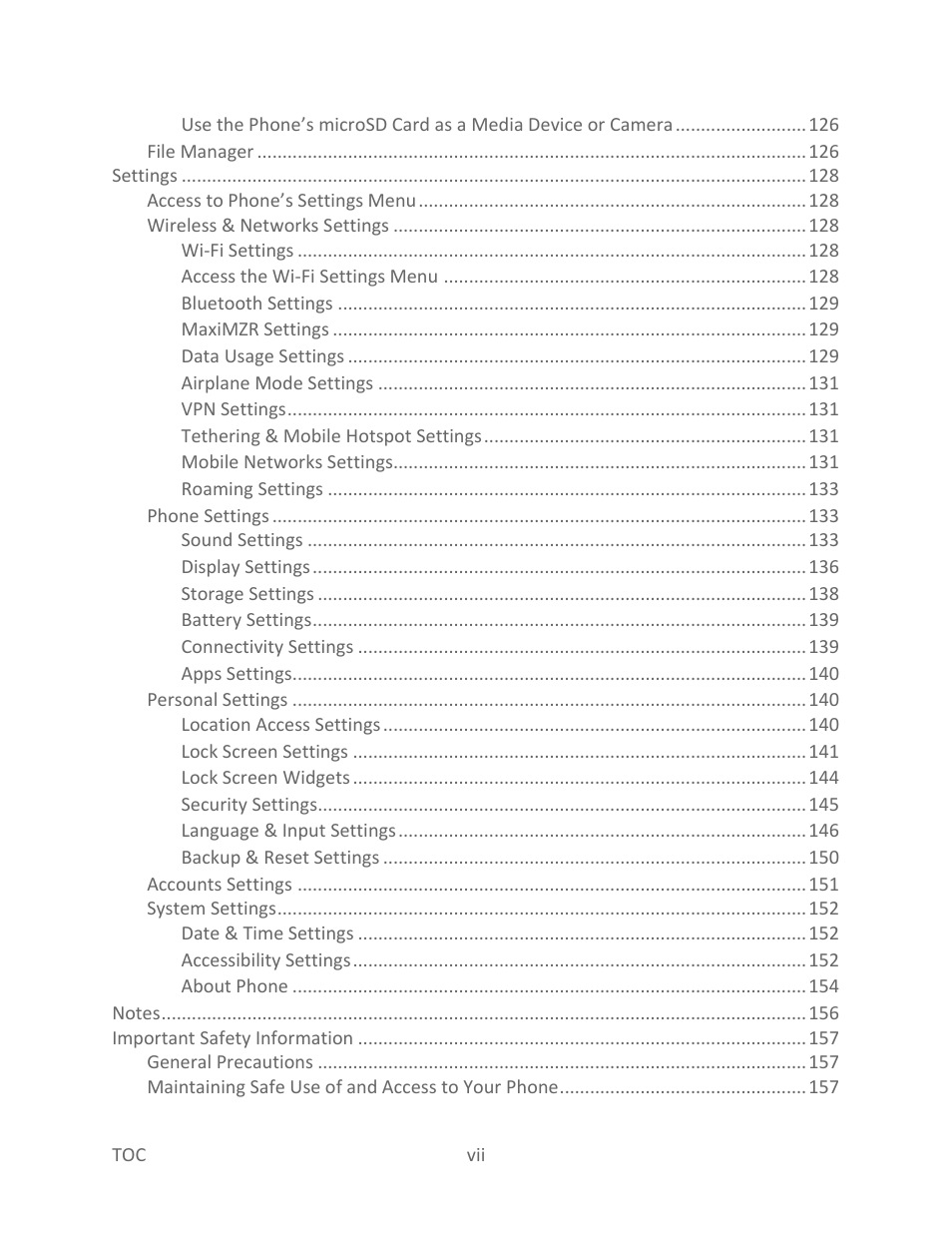 Kyocera Hydro LIFE User Manual | Page 8 / 181