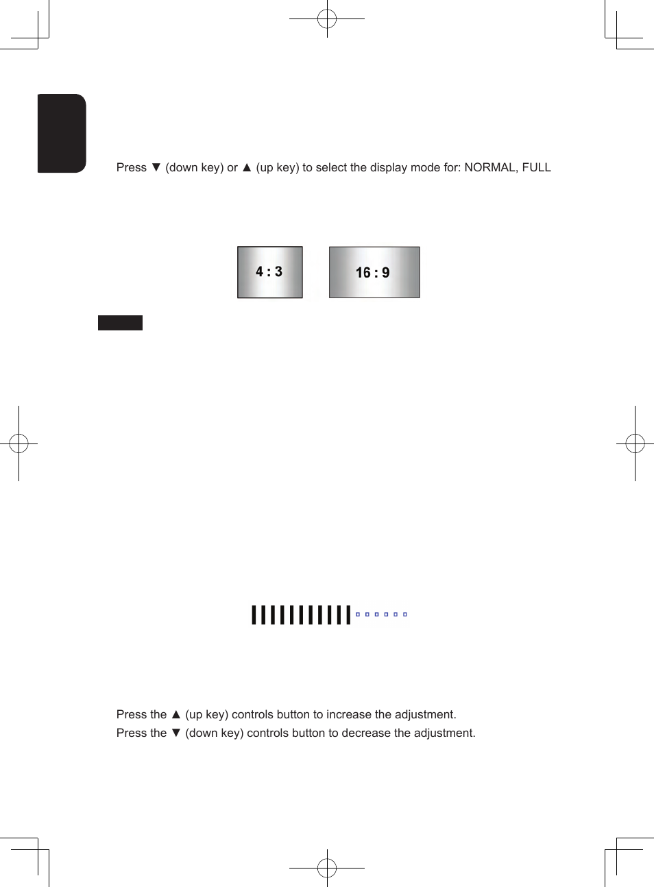 Display mode setting, Adjusting the picture | Clarion VMA770 User Manual | Page 8 / 21