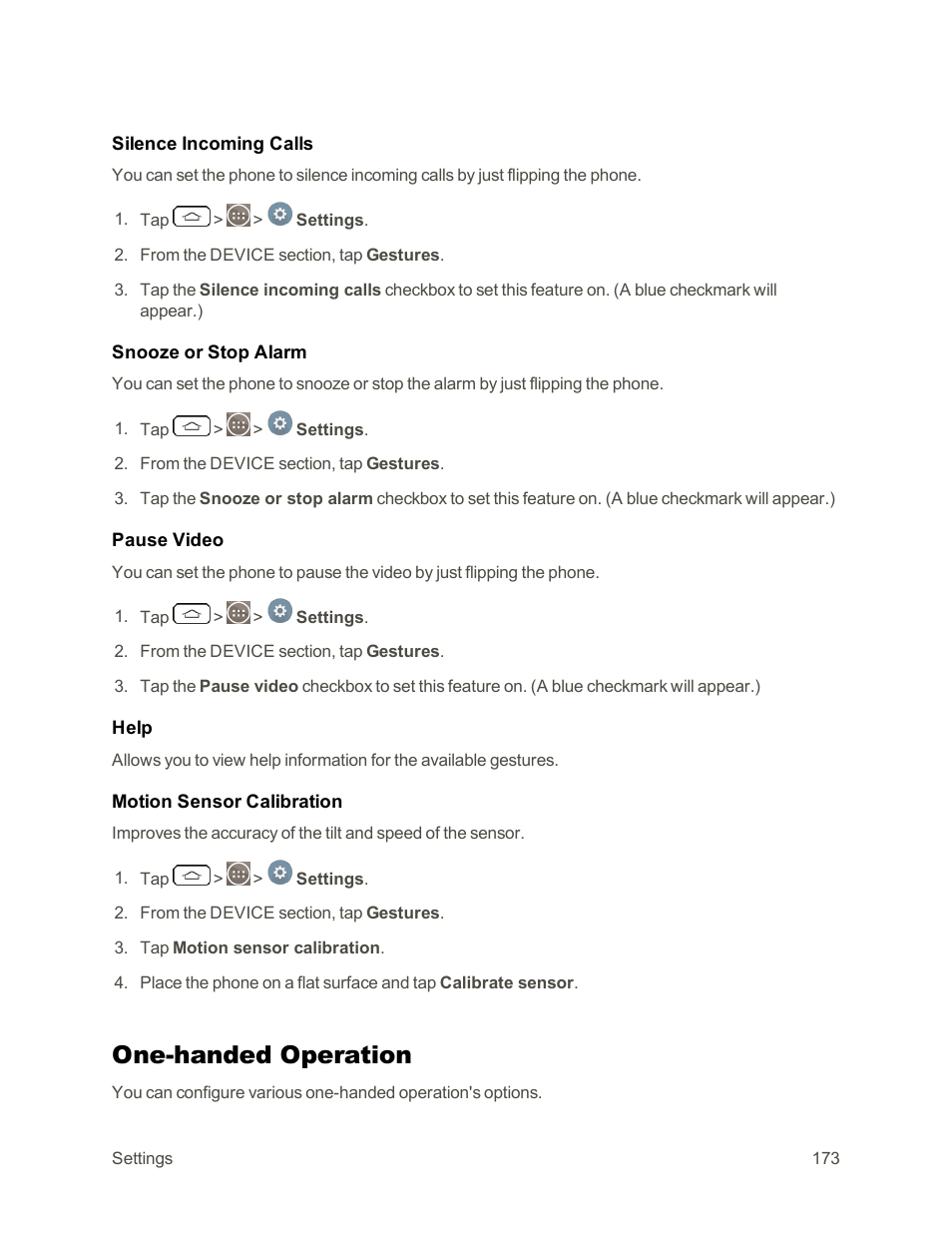 One-handed operation | LG G3 Vigor User Manual | Page 182 / 199