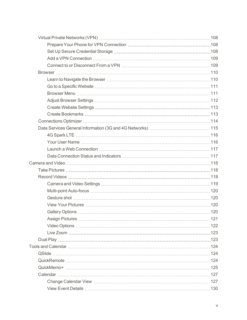 LG G3 Vigor User Manual | Page 6 / 199