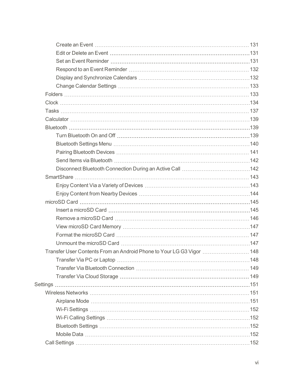 LG G3 Vigor User Manual | Page 7 / 199