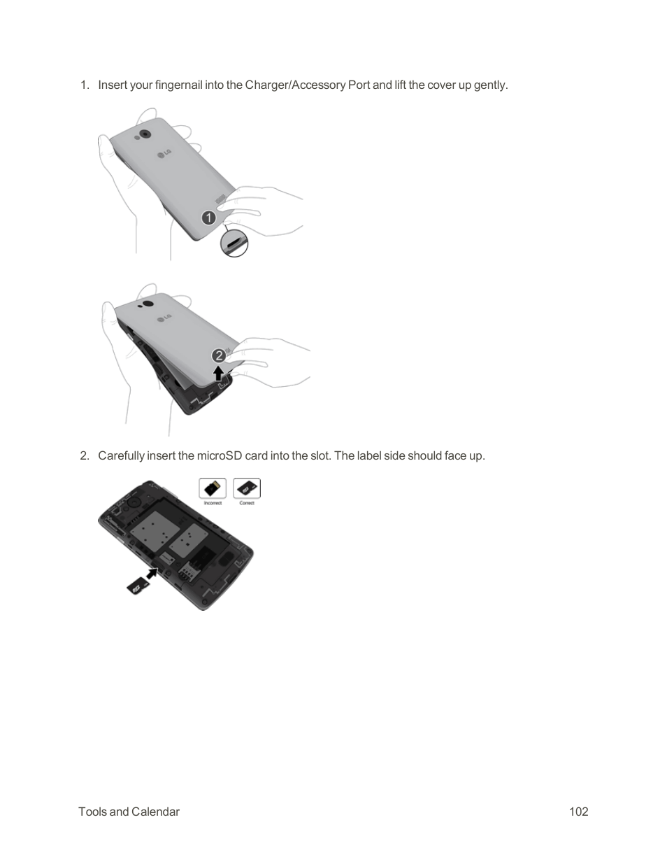 LG Tribute User Manual | Page 110 / 148