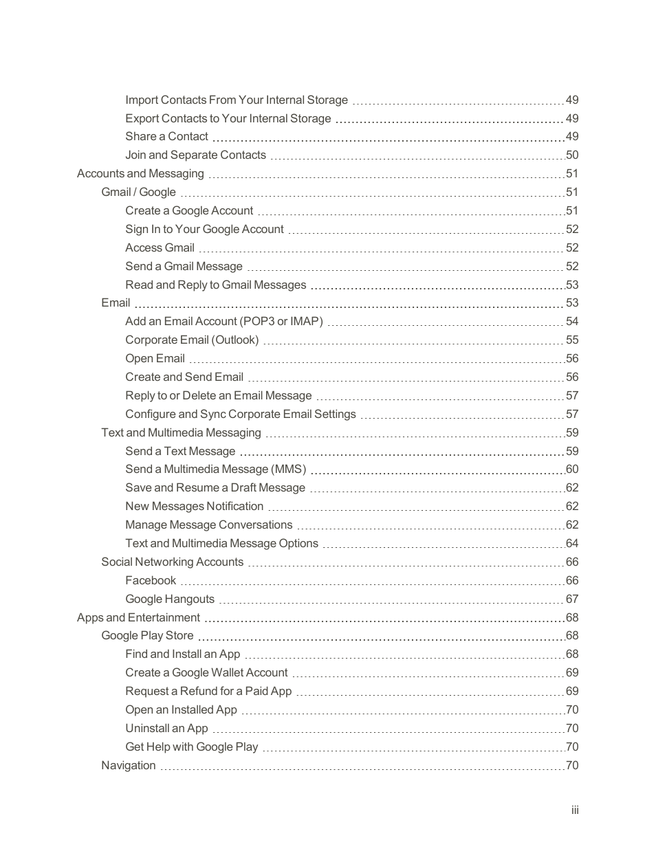 LG Tribute User Manual | Page 4 / 148