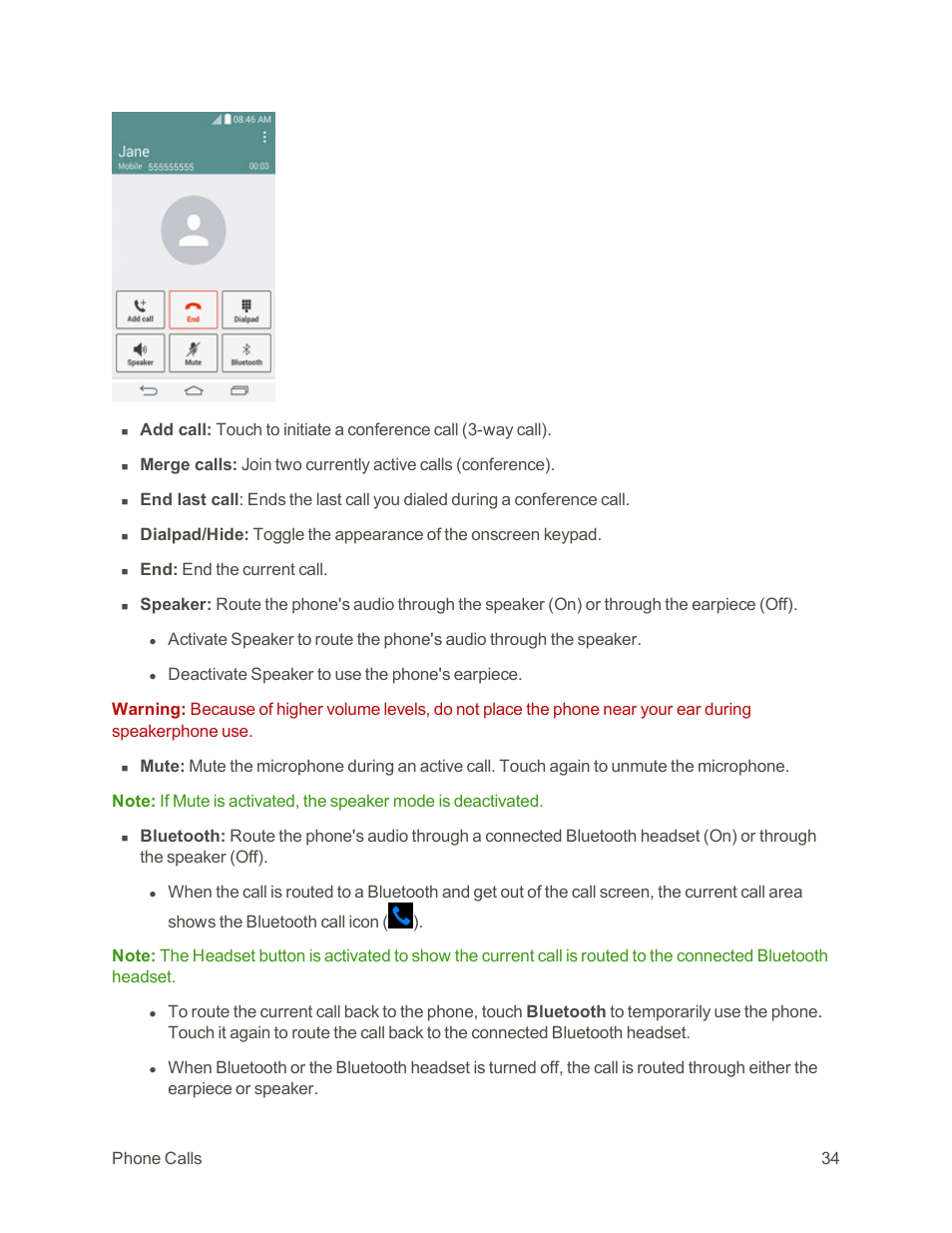 LG Tribute User Manual | Page 42 / 148