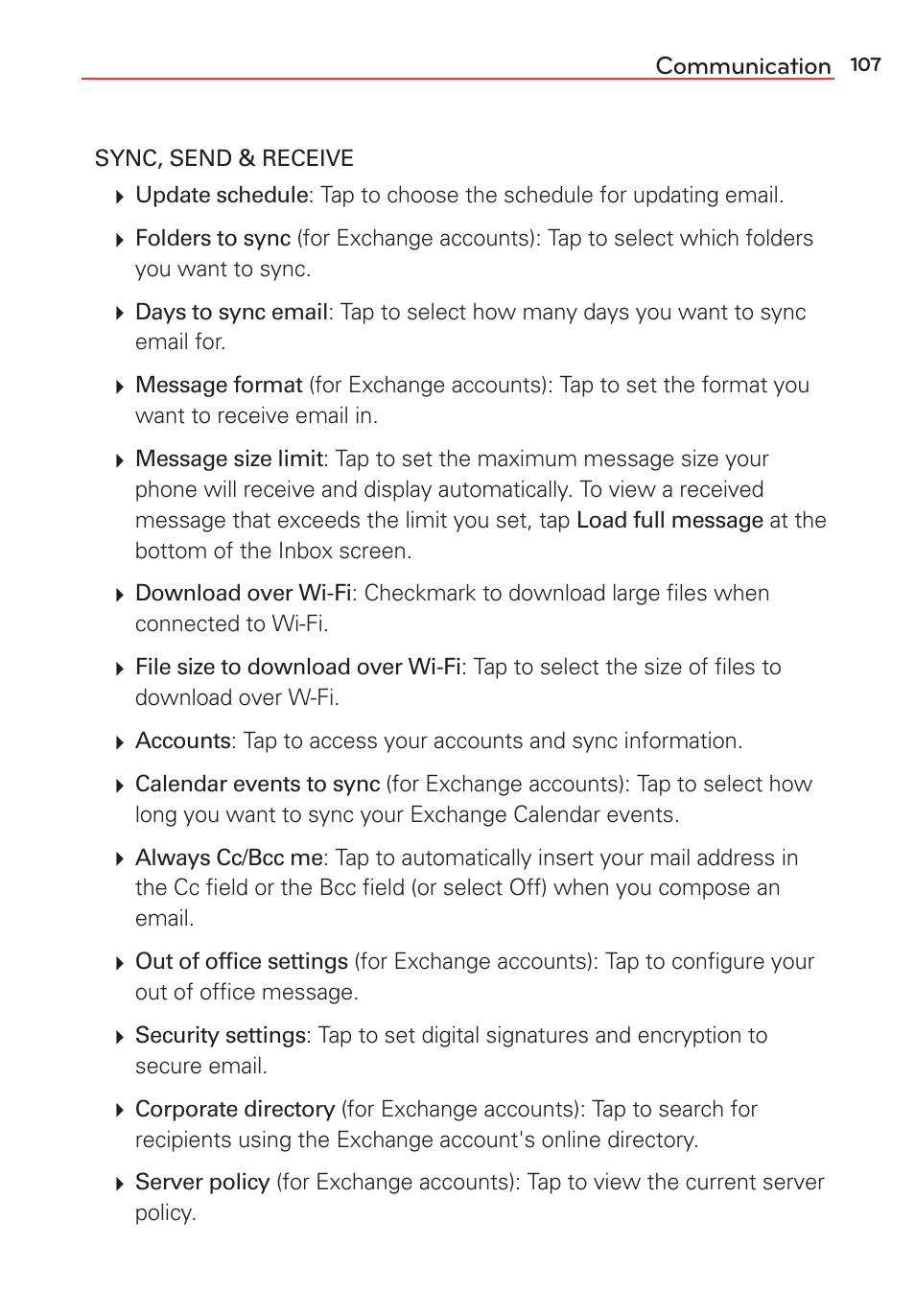 LG G Vista User Manual | Page 109 / 243