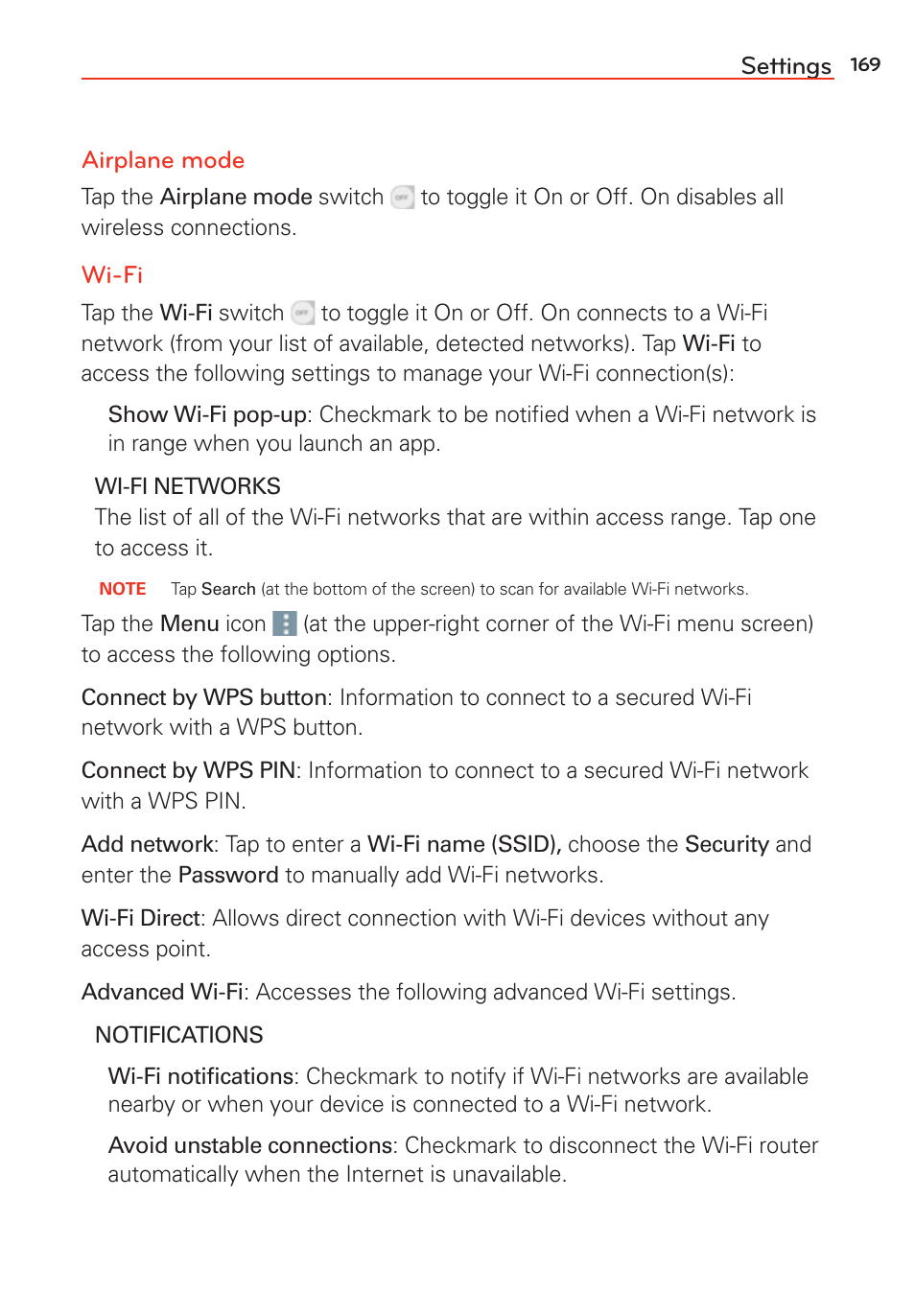 LG G Vista User Manual | Page 171 / 243