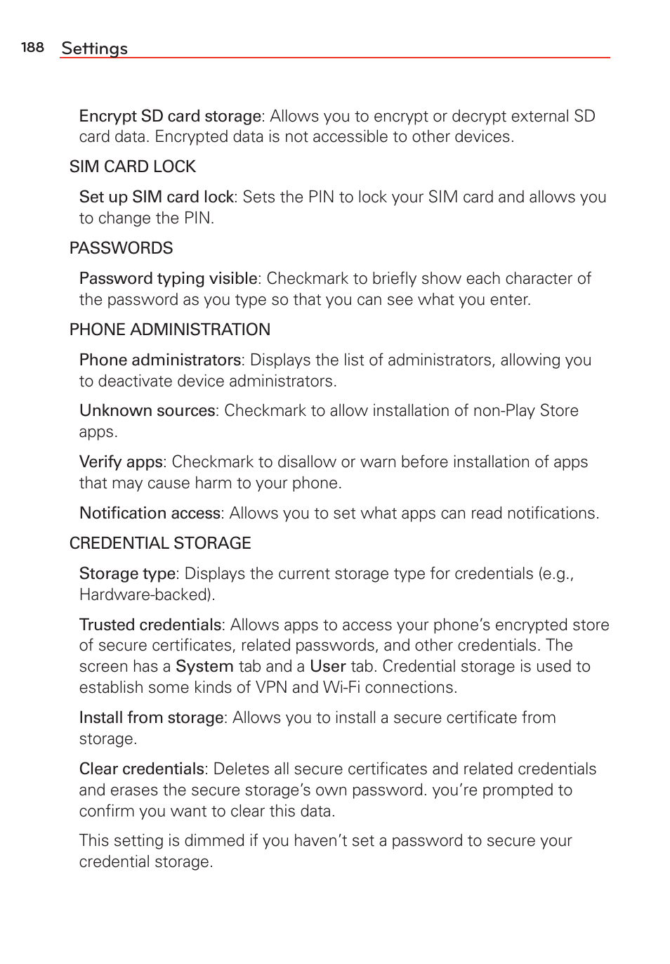 LG G Vista User Manual | Page 190 / 243