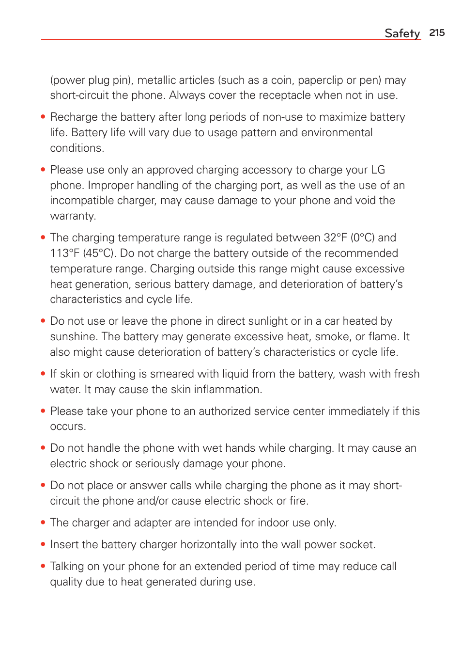 LG G Vista User Manual | Page 217 / 243