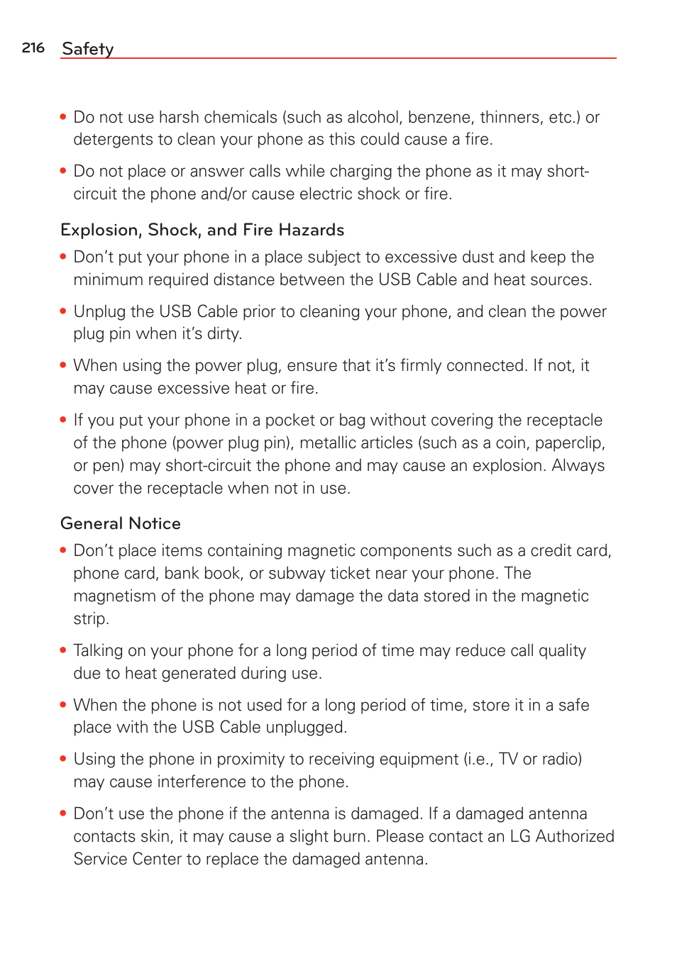 LG G Vista User Manual | Page 218 / 243