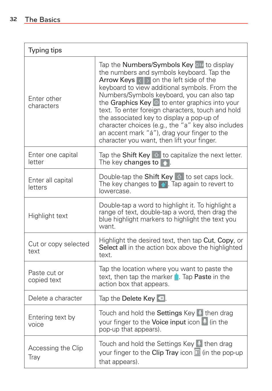 LG G Vista User Manual | Page 34 / 243