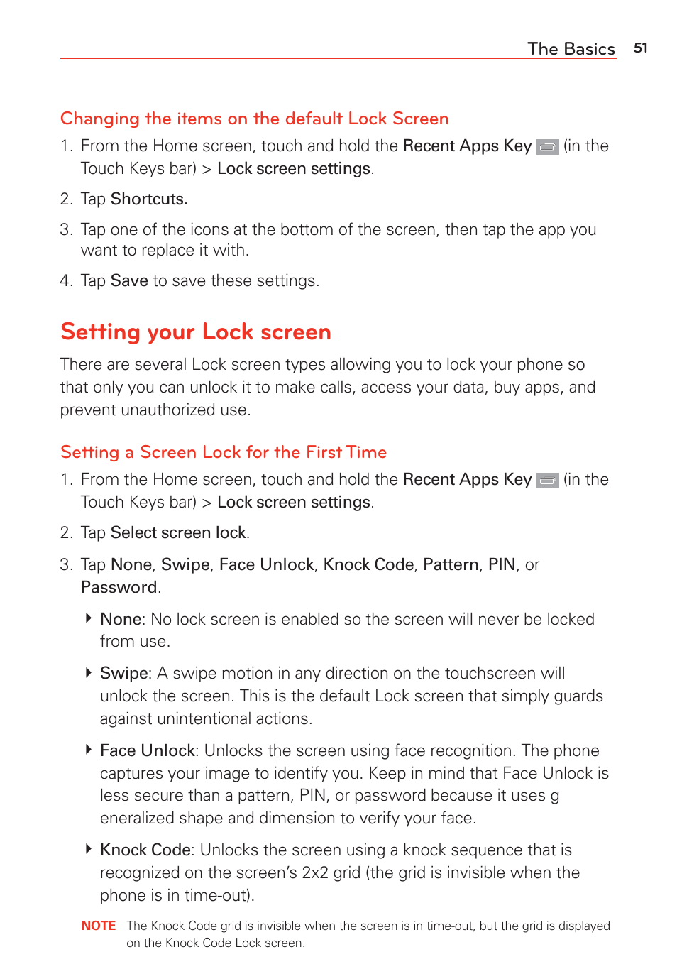 Setting your lock screen | LG G Vista User Manual | Page 53 / 243