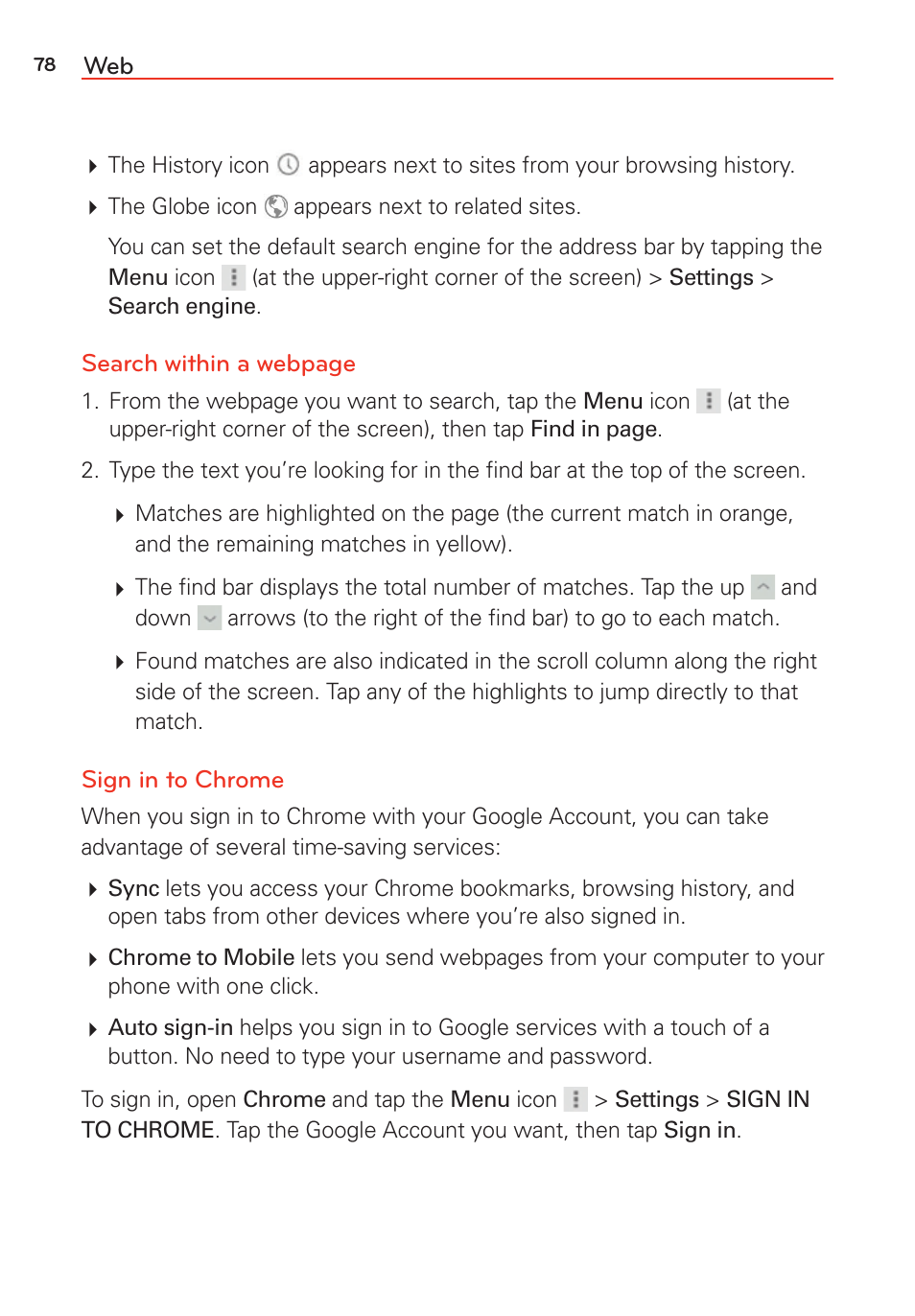 LG G Vista User Manual | Page 80 / 243