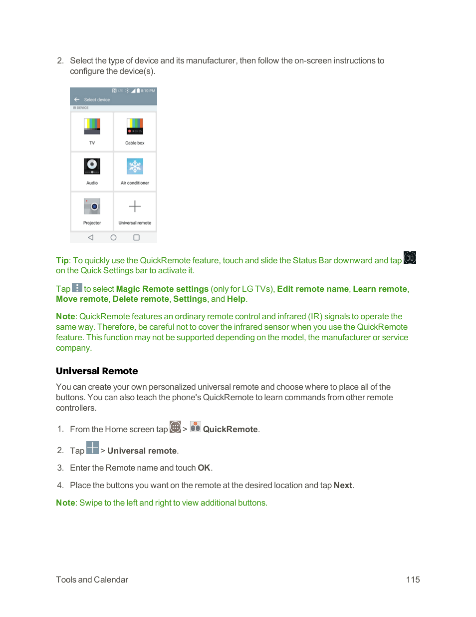 LG G3 User Manual | Page 124 / 187