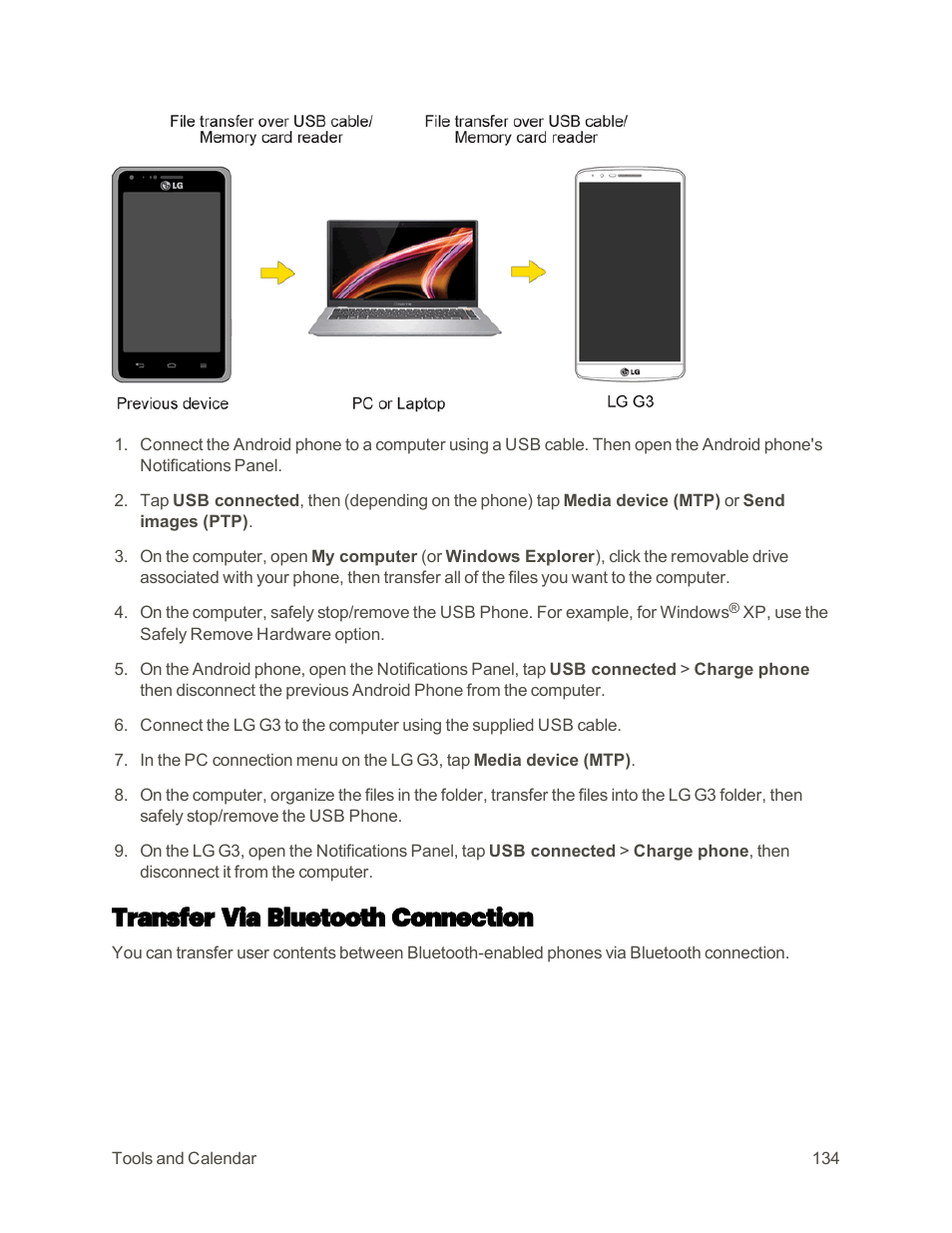 Transfer via bluetooth connection | LG G3 User Manual | Page 143 / 187