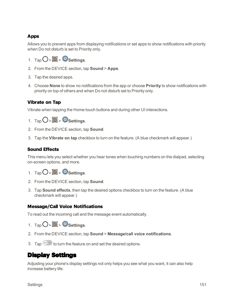 Display settings | LG G3 User Manual | Page 160 / 187