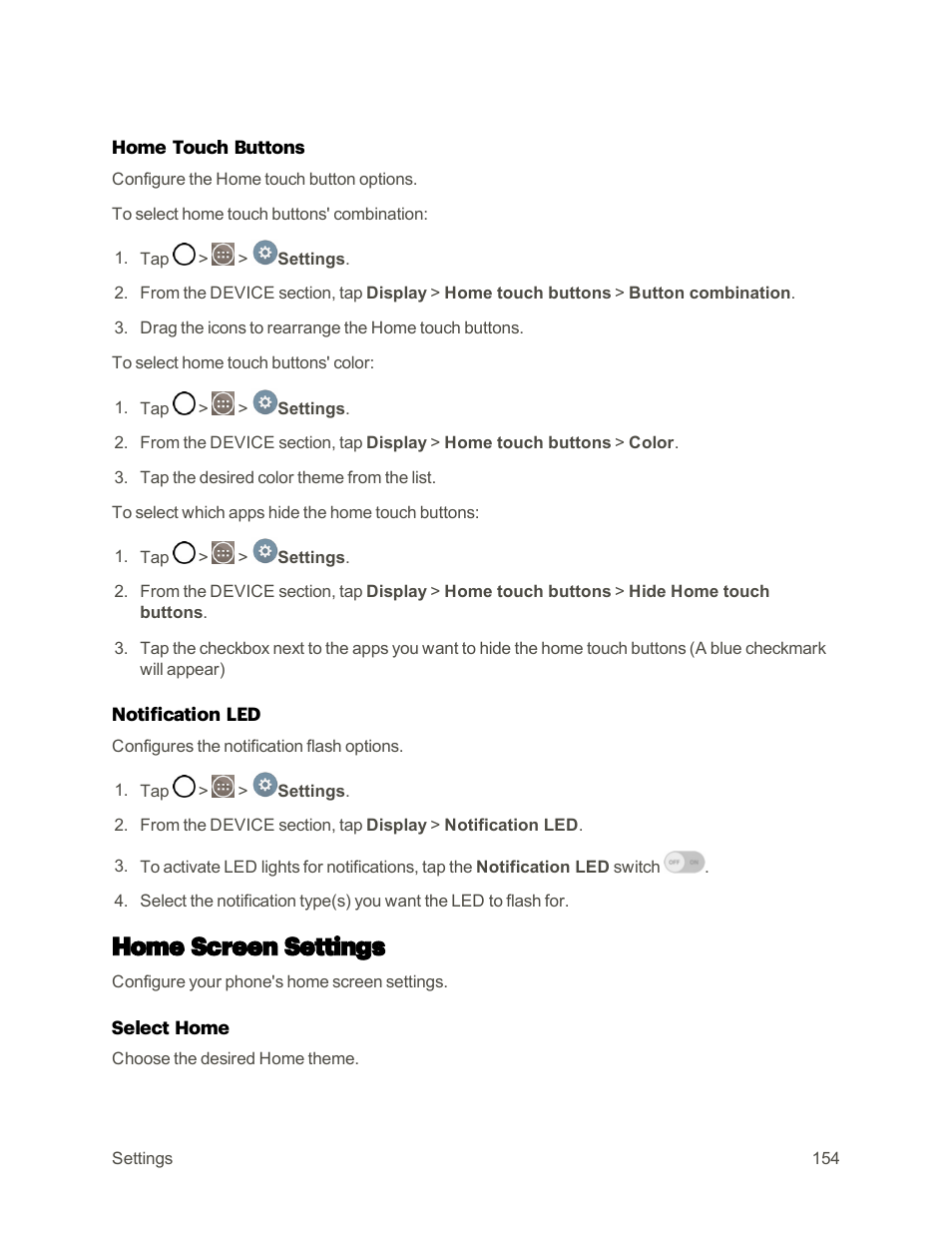 Home screen settings | LG G3 User Manual | Page 163 / 187