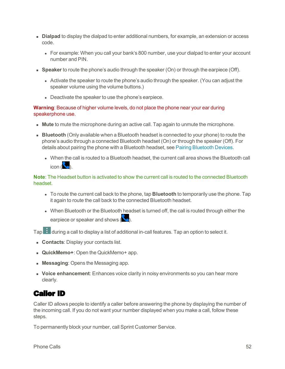 Caller id | LG G3 User Manual | Page 61 / 187