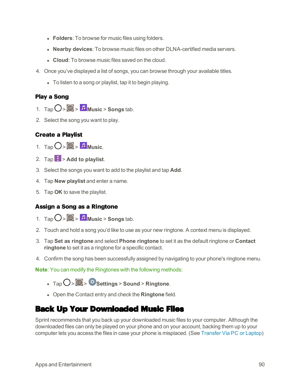 Back up your downloaded music files | LG G3 User Manual | Page 99 / 187