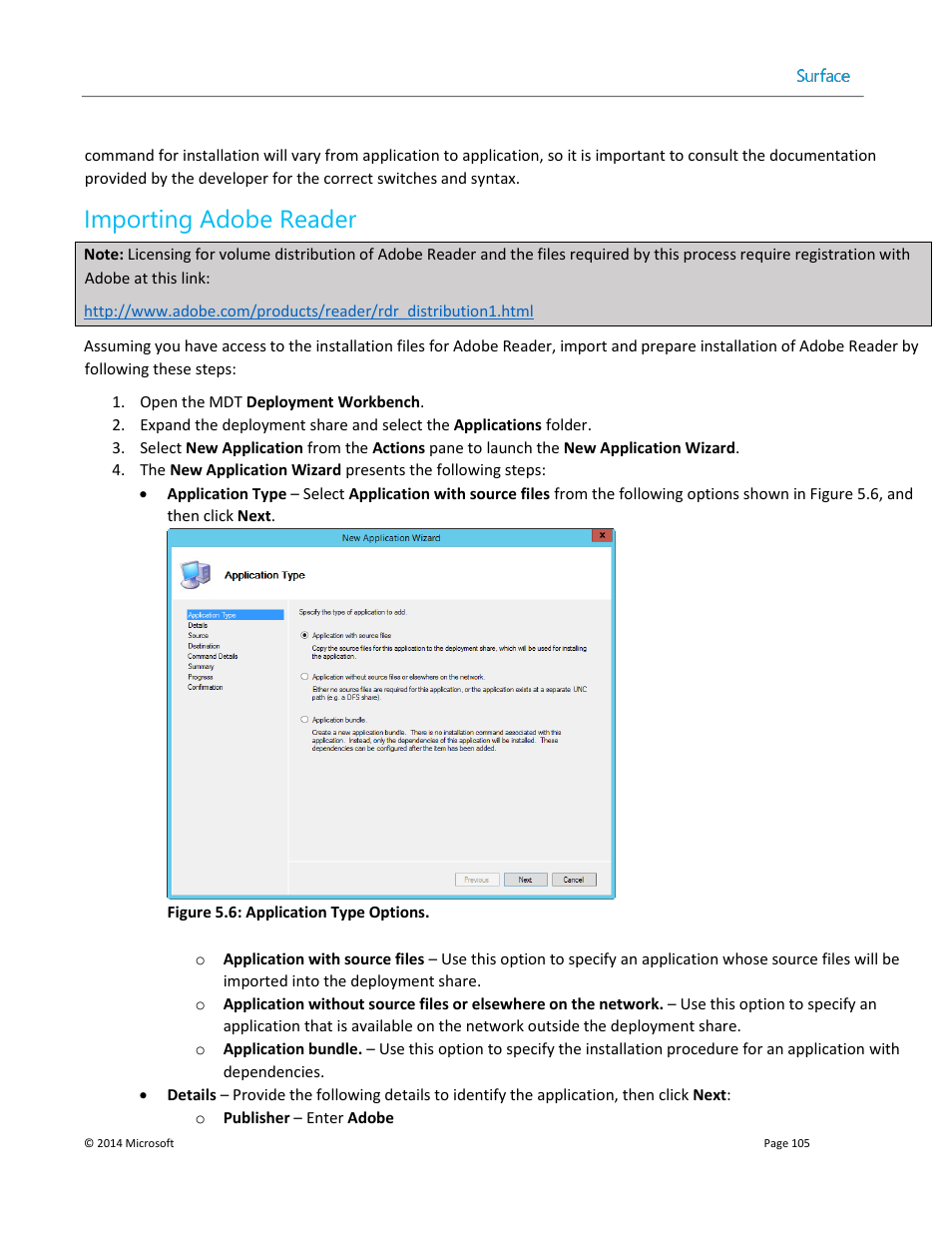 Importing adobe reader | Microsoft Surface 3 User Manual | Page 105 / 166