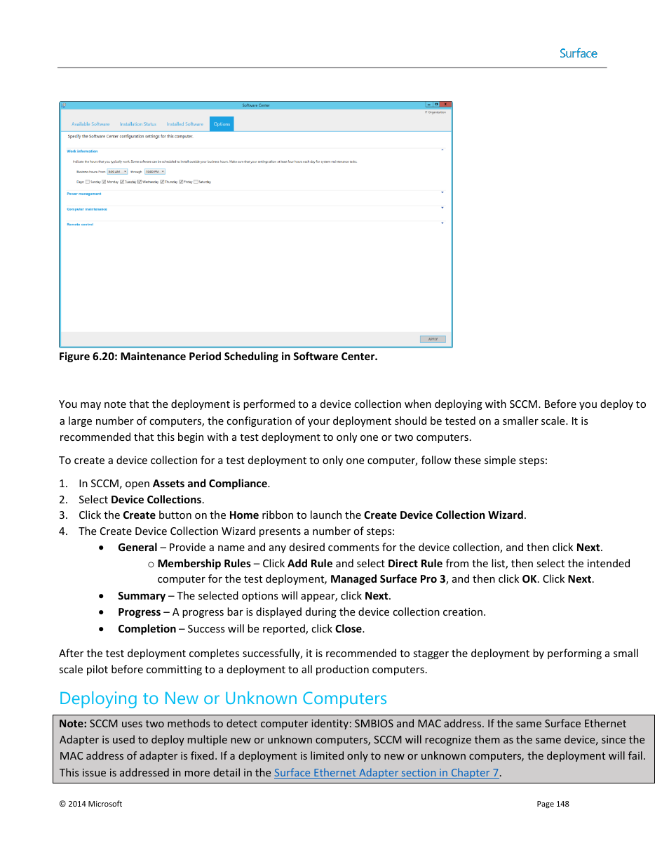 Deploying to new or unknown computers | Microsoft Surface 3 User Manual | Page 148 / 166