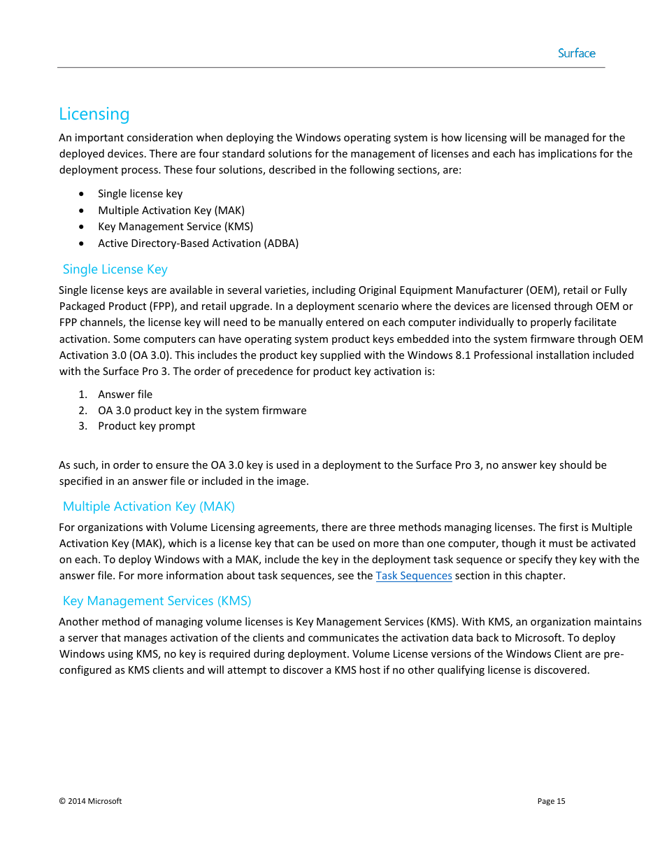 Licensing | Microsoft Surface 3 User Manual | Page 15 / 166