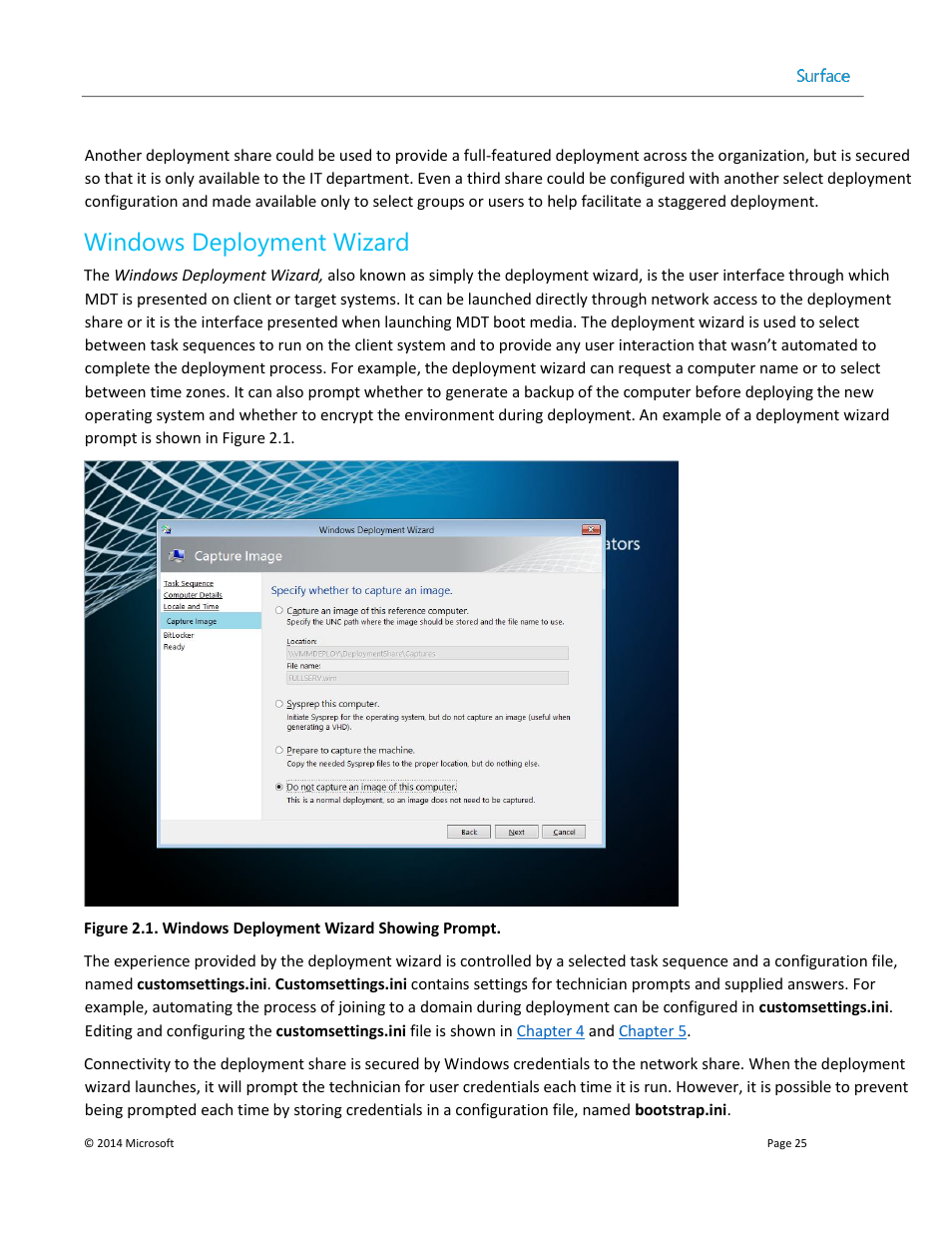 Windows deployment wizard | Microsoft Surface 3 User Manual | Page 25 / 166