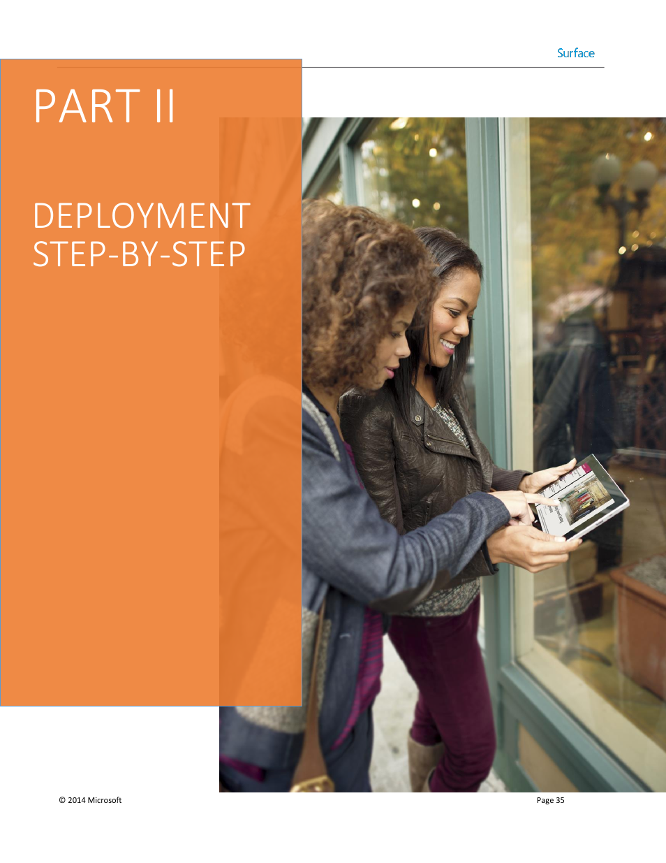 Part ii of this guide, Part ii, Deployment step-by-step | Microsoft Surface 3 User Manual | Page 35 / 166