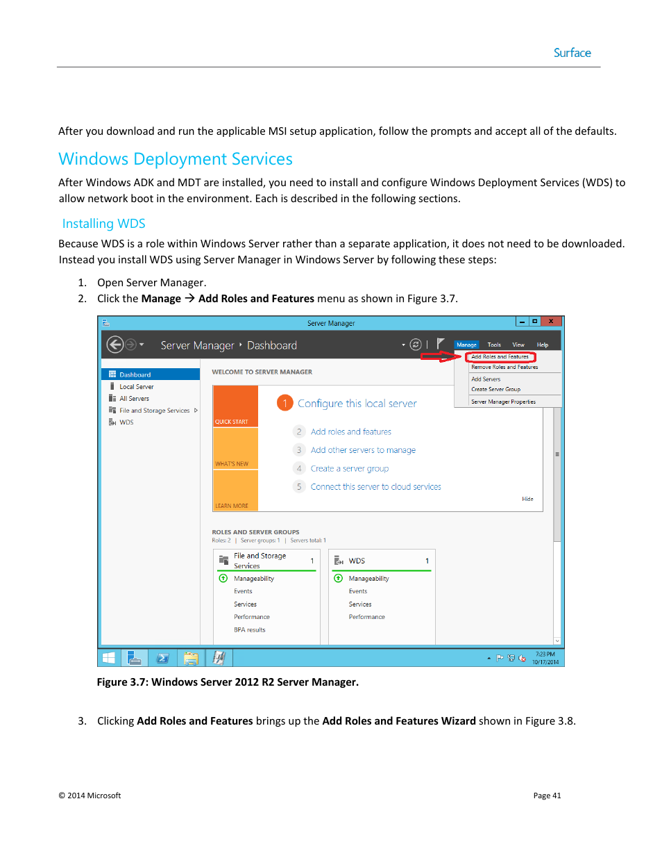 Windows deployment services | Microsoft Surface 3 User Manual | Page 41 / 166