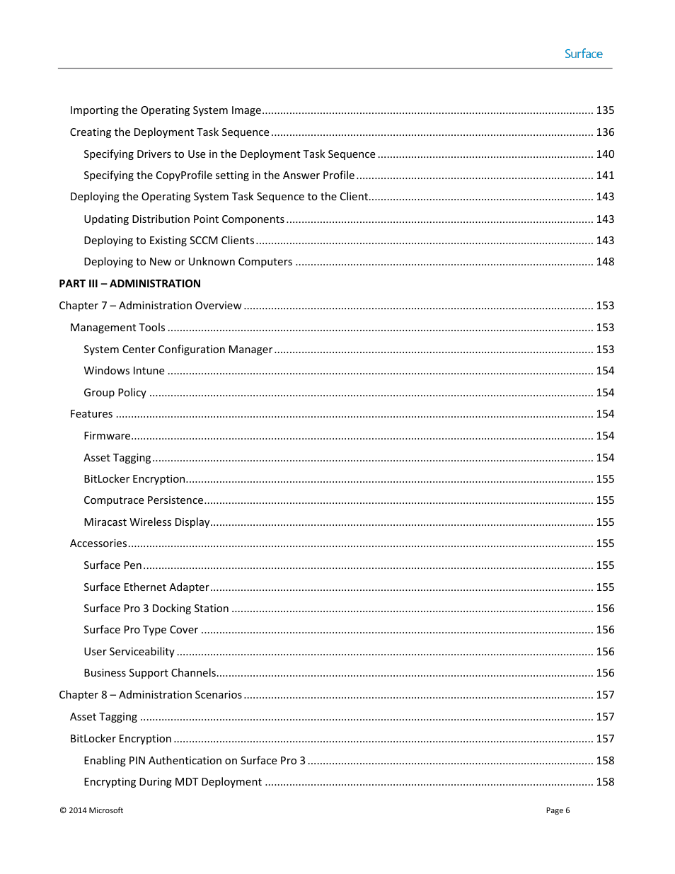 Microsoft Surface 3 User Manual | Page 6 / 166