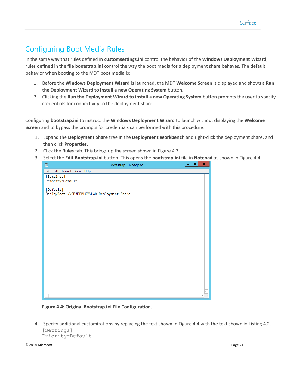 Configuring boot media rules | Microsoft Surface 3 User Manual | Page 74 / 166