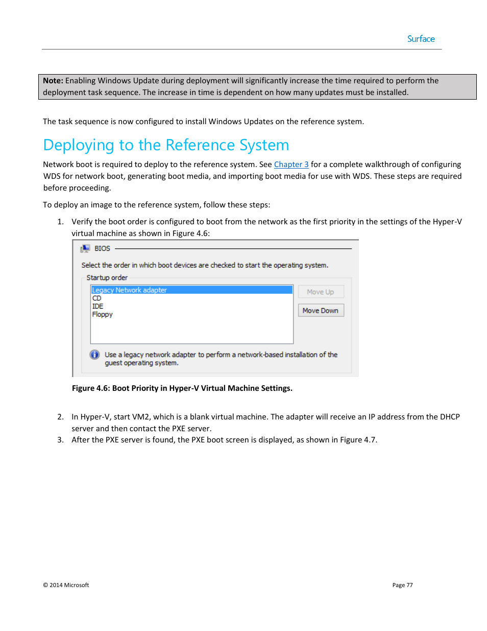 Deploying to the reference system | Microsoft Surface 3 User Manual | Page 77 / 166