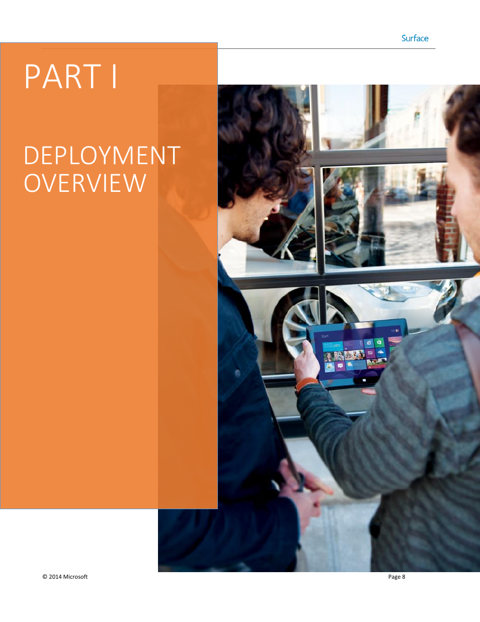 Part i, Deployment overview | Microsoft Surface 3 User Manual | Page 8 / 166