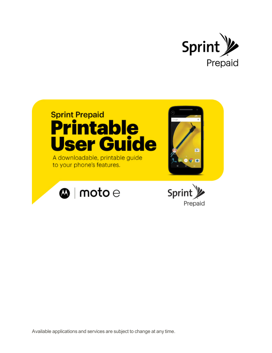 Motorola moto E User Manual | 171 pages