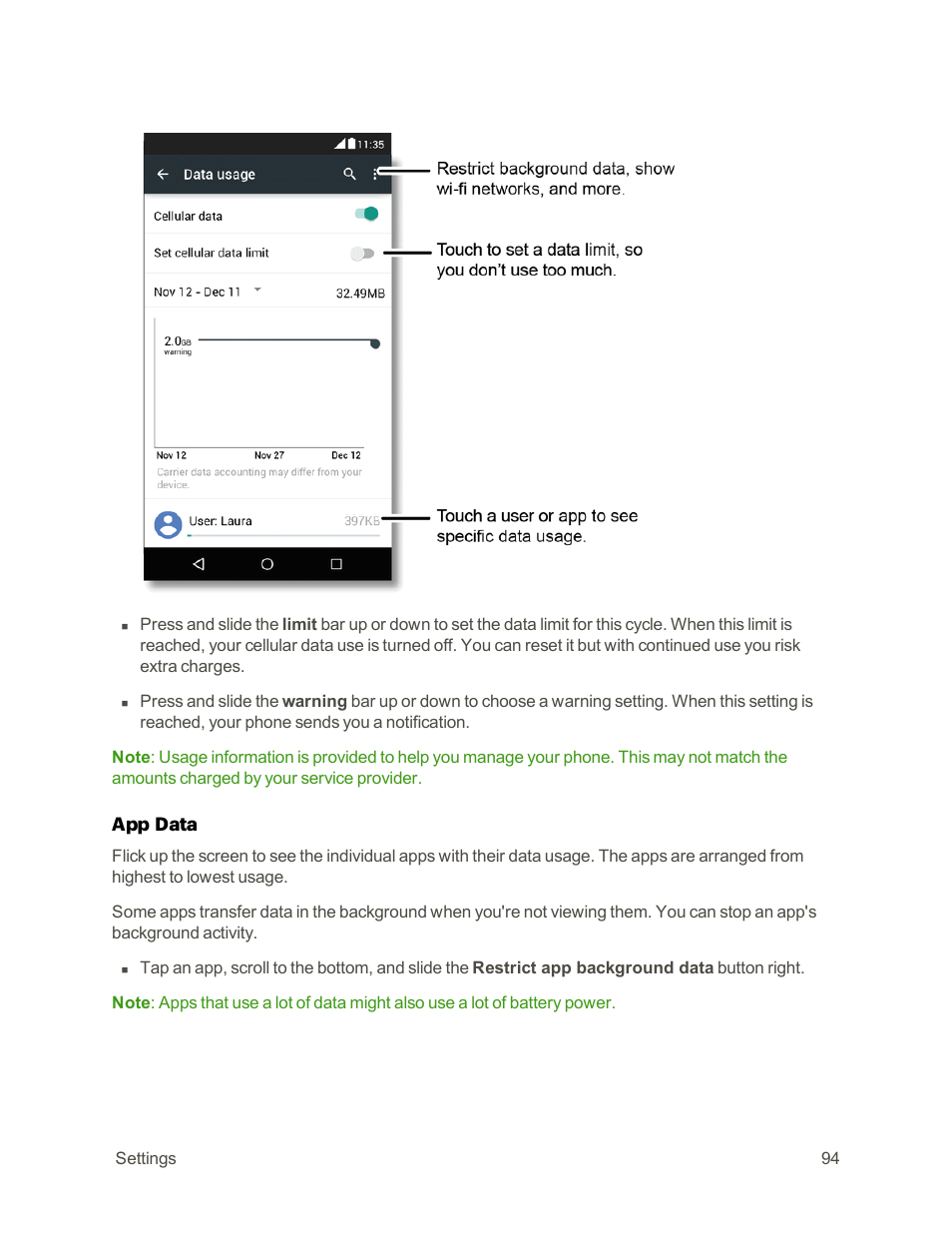 Motorola moto E User Manual | Page 102 / 171