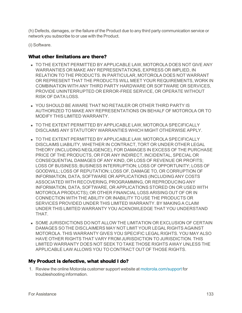 Motorola moto E User Manual | Page 141 / 171