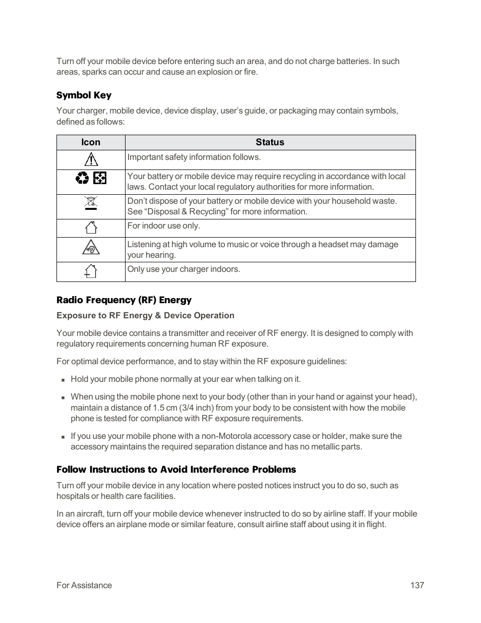 Motorola moto E User Manual | Page 145 / 171