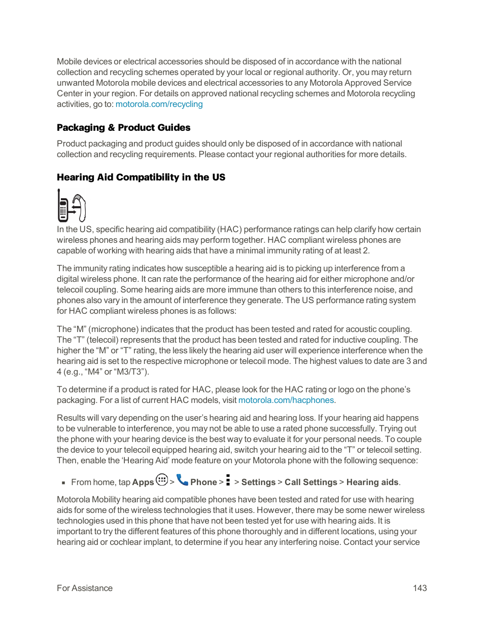 Motorola moto E User Manual | Page 151 / 171