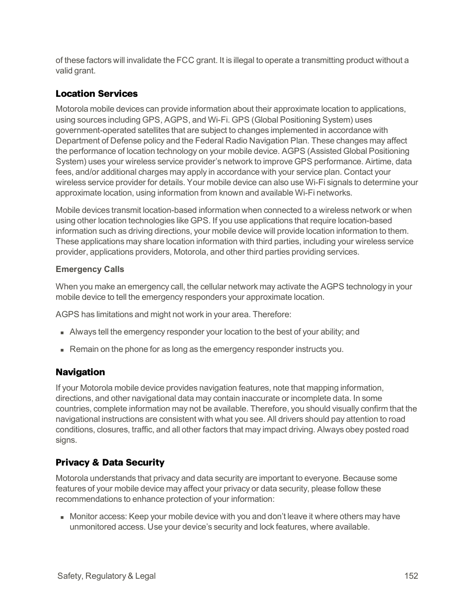 Motorola moto E User Manual | Page 160 / 171