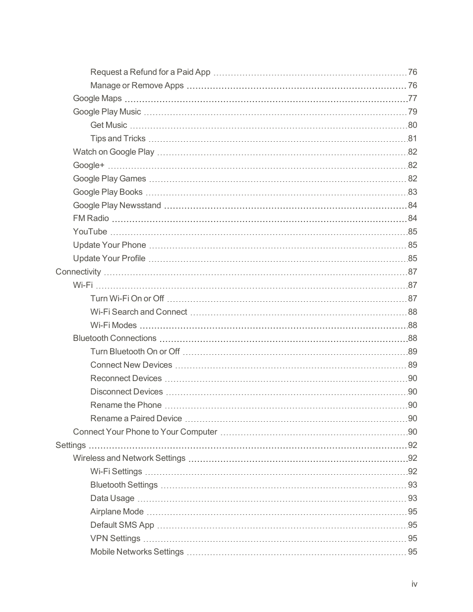 Motorola moto E User Manual | Page 5 / 171