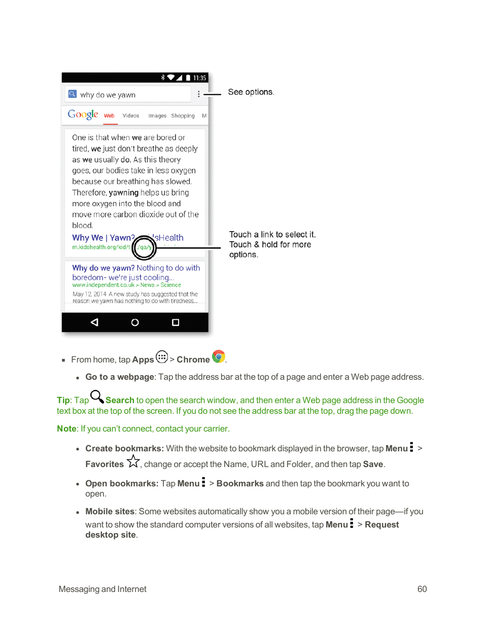 Motorola moto E User Manual | Page 68 / 171