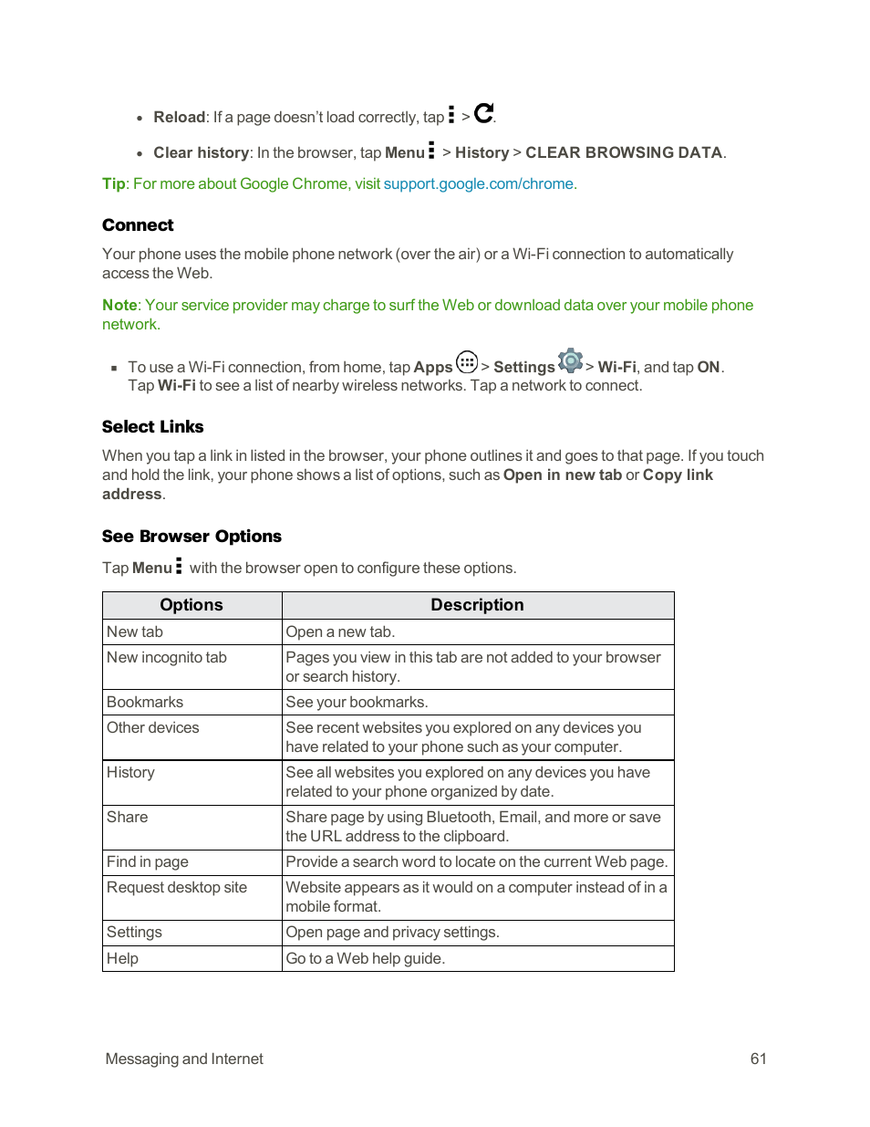 Motorola moto E User Manual | Page 69 / 171